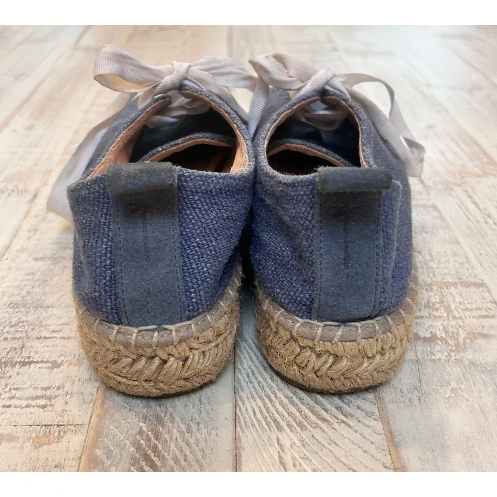 MAI Espadrille Canvas Lace Up Sneakers‎ Blue Women Size Unknown